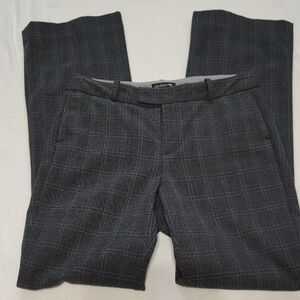Dockers Women's Dark Gray Checkered Dress Pants